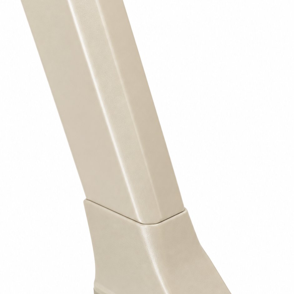 couleur Beige — Stoelpootdoppen voor schuine poten – siliconen huls met viltzool