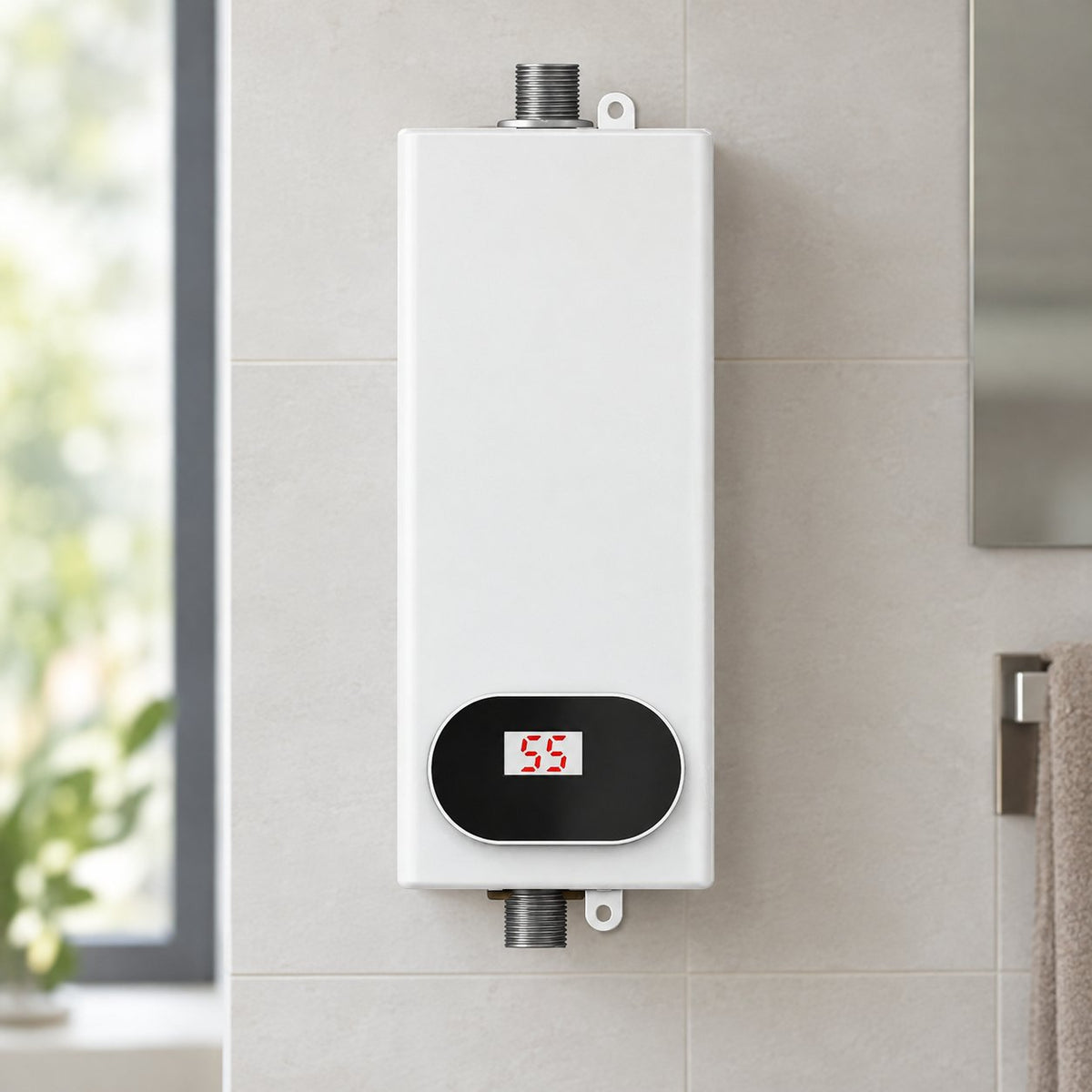 situation — FlitsWarm™ Mini Doorstroomboiler 3500 W – Direct Warm Water met LED-display