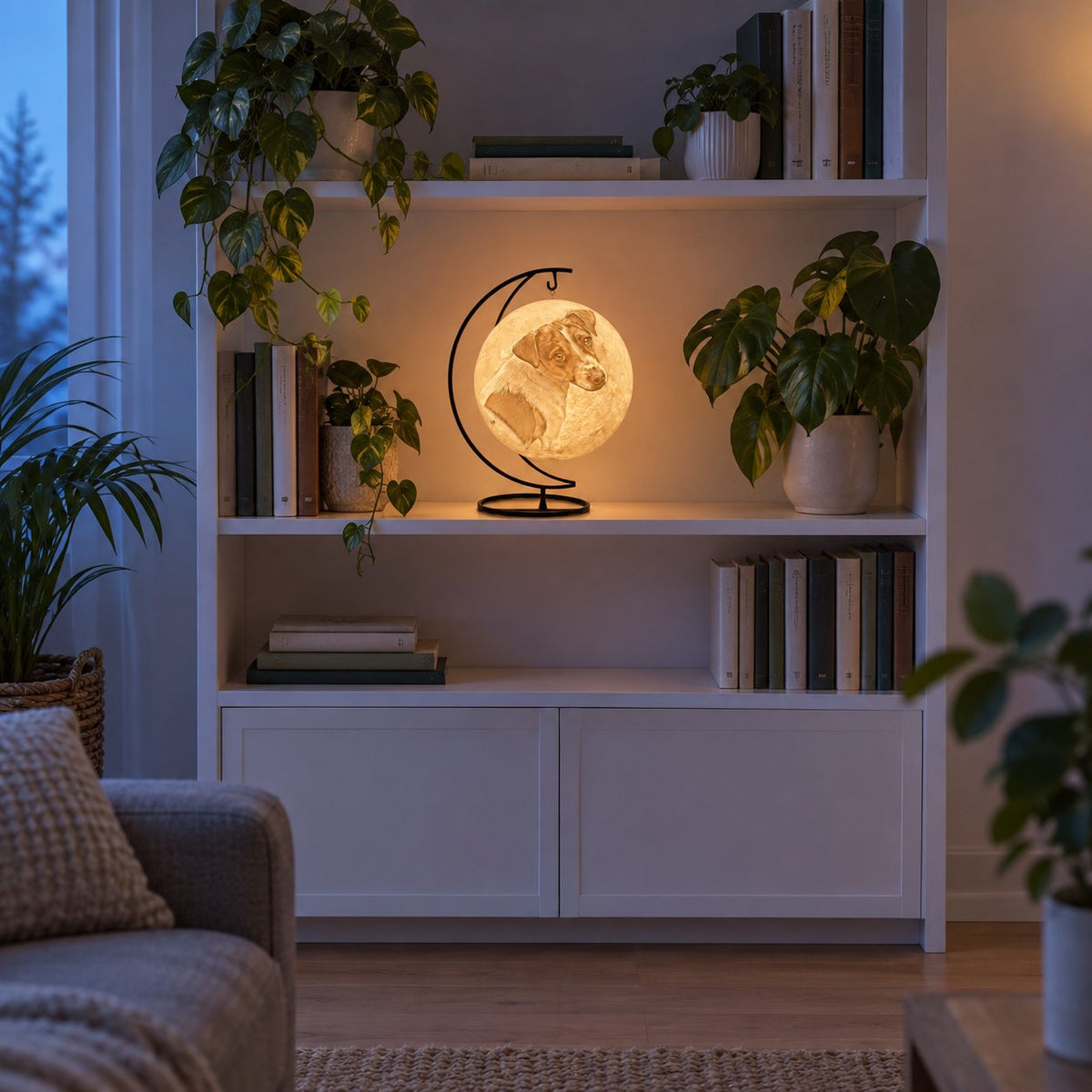 situation — LunaMemo™ – Gepersonaliseerde maanlamp met jouw eigen foto