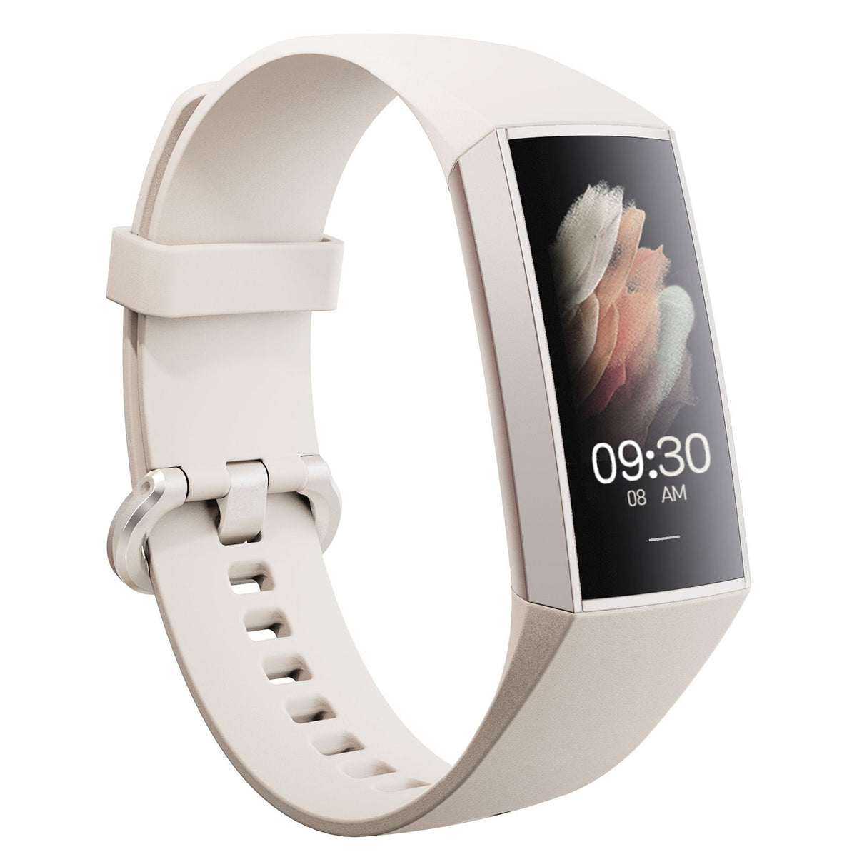 couleur Zilver — Slanke Activity Tracker Armband – Stappenteller met Verticaal Scherm