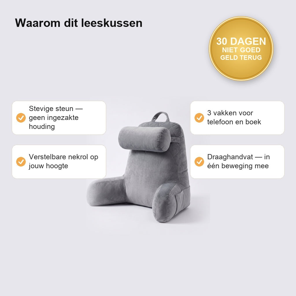 Waarom dit leeskussen