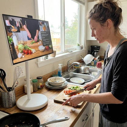 Mobiel Touchscreen 27" op Wieltjes