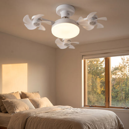 AeroLume aan het plafond van een slaapkamer