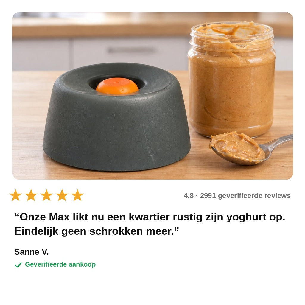 avis — LikRust™ Likkom met Rollende Bal voor Honden