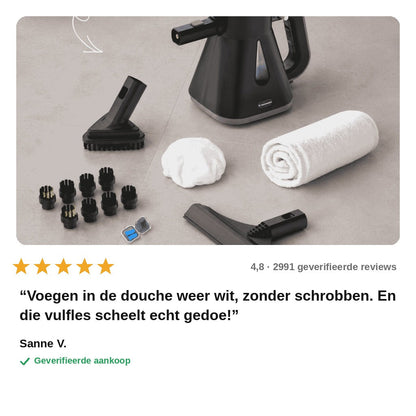 avis — Handstoomreiniger met 15 opzetstukken – reinigt met alleen water + GRATIS Navul- & Reservekit