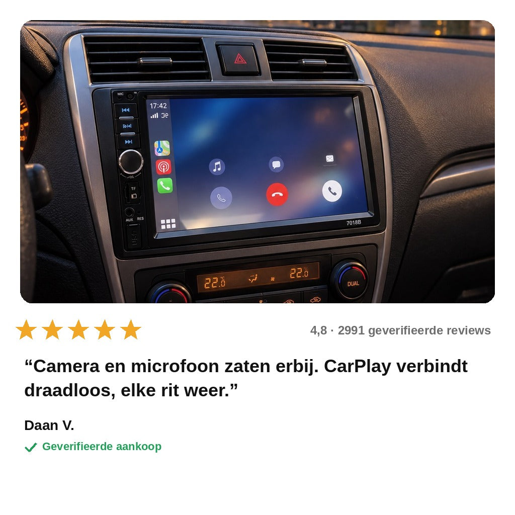 avis — CarPlay Autoradio 7″ – Draadloos Apple CarPlay & Android Auto (2-DIN)