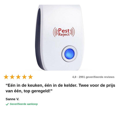 avis — VerjaagPro™ Ultrasone Ongedierteverjager voor het Stopcontact – 1 gekocht = 1 gratis