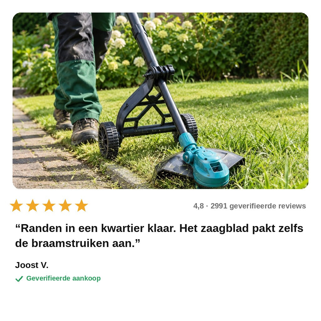 avis — Accu Grastrimmer – 90° kantelbare kop & 8 messen