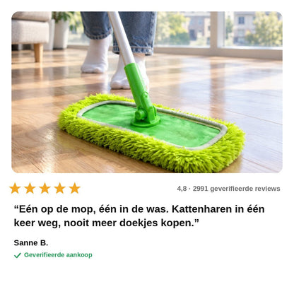 avis — FrisDoek™ – Herbruikbare dweildoek voor Swiffer & vlakmop (25 cm & 42 cm)
