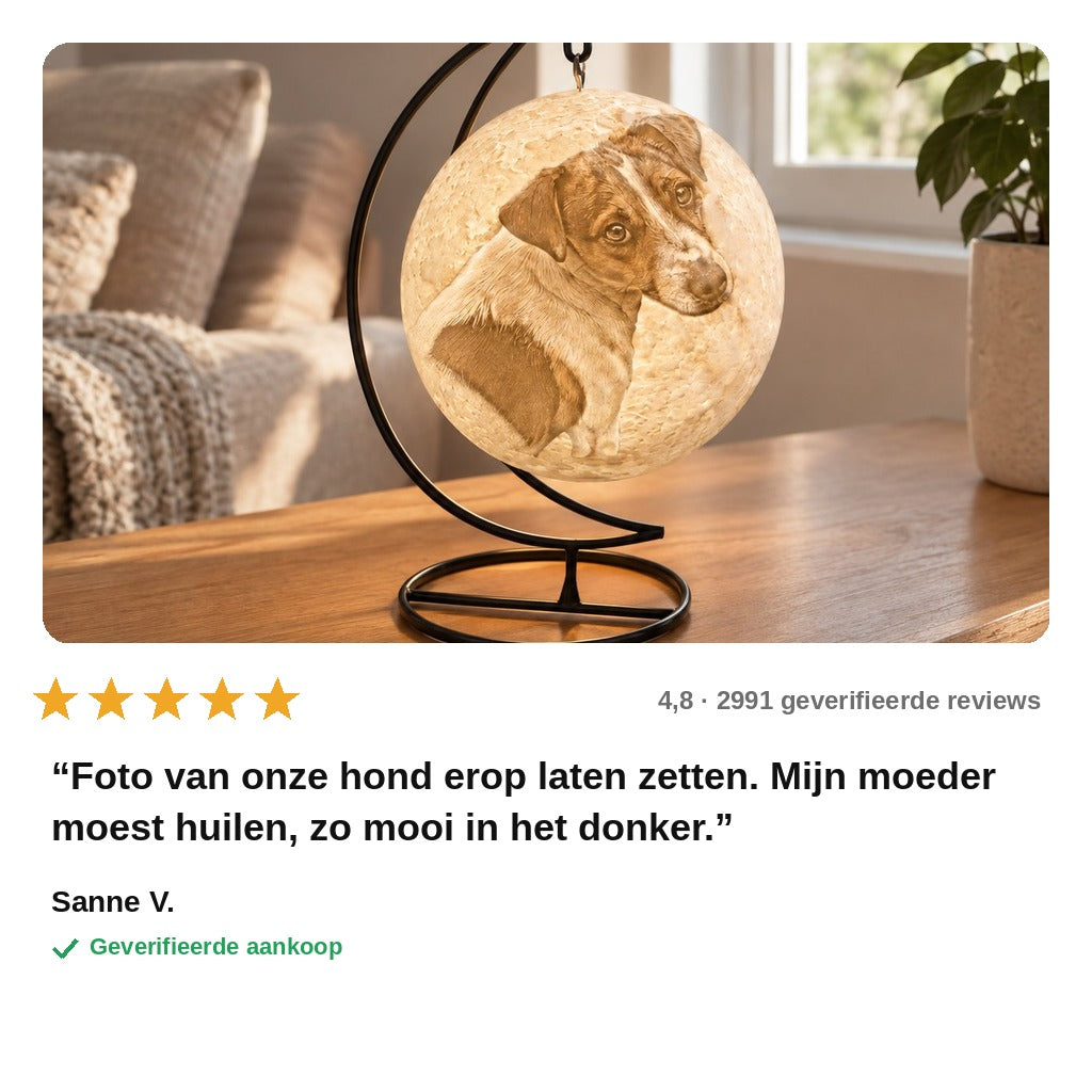 avis — LunaMemo™ – Gepersonaliseerde maanlamp met jouw eigen foto