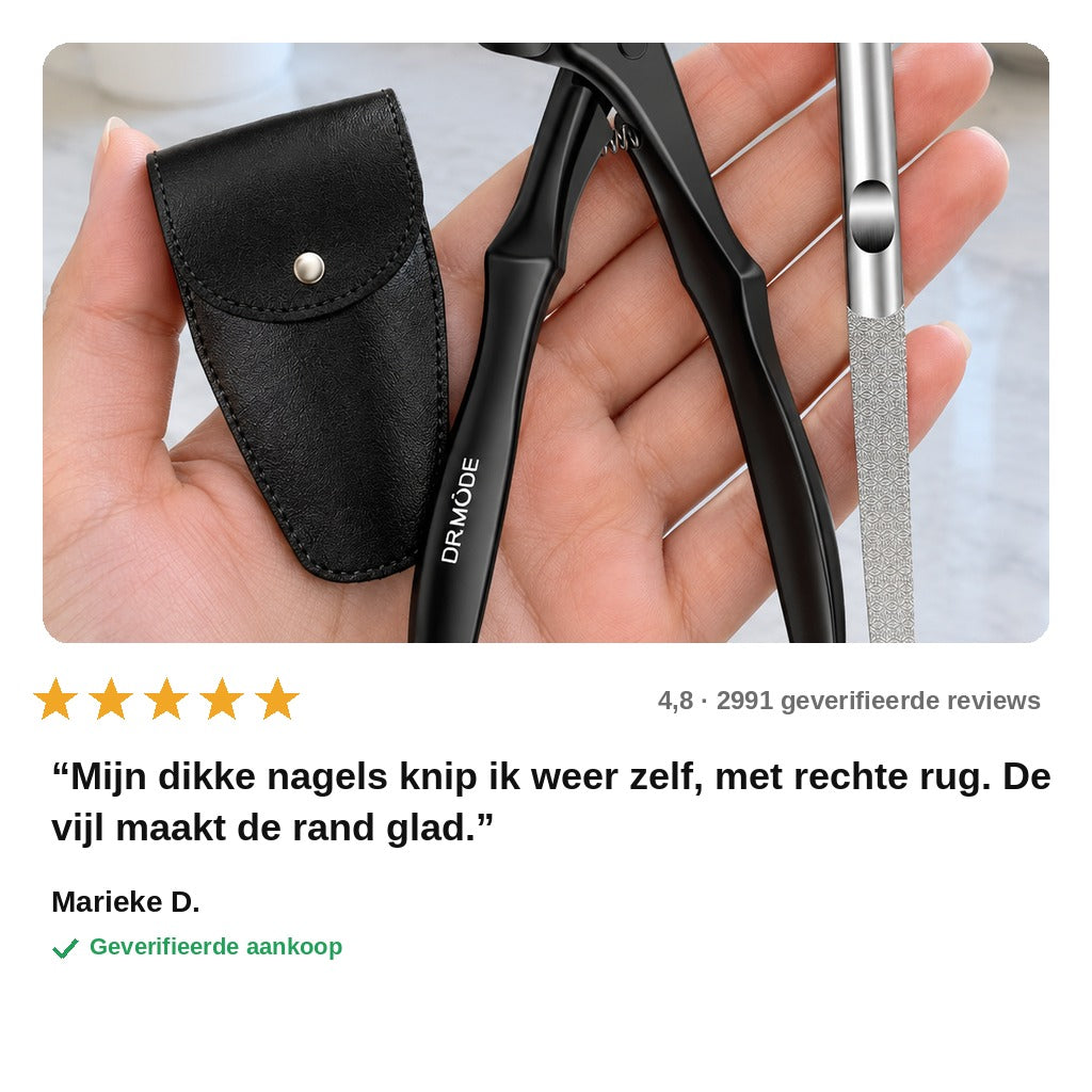 avis — Teennagelknipper met lange handgrepen en gebogen kop – voor dikke, harde teennagels