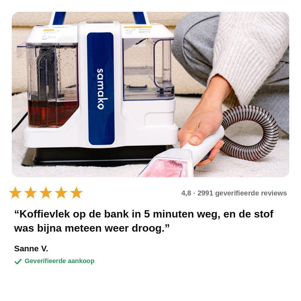avis — Draagbare vlekkenreiniger met stoom en zuigkracht – 1500 W