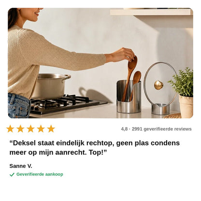 avis — RVS Pannendeksel- en Lepelhouder