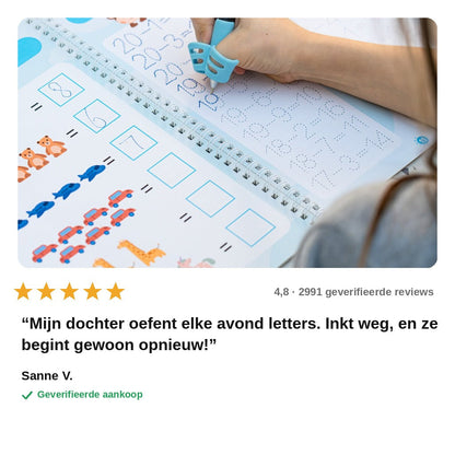 avis — Herbruikbare Schrijfoefenset – 4 Magische Oefenboeken