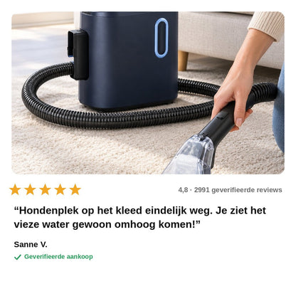 avis — Draagbare Tapijt- en Vlekkenreiniger met Transparante Zuigmond – voor Tapijt, Bank, Autostoel en Matras