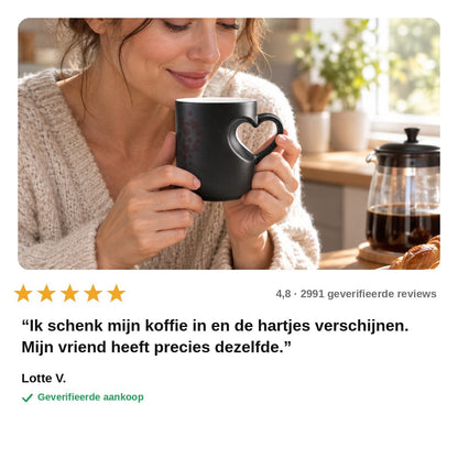 avis — HartMok™ – Magische Kleurwisselmok met Hartvormig Oor