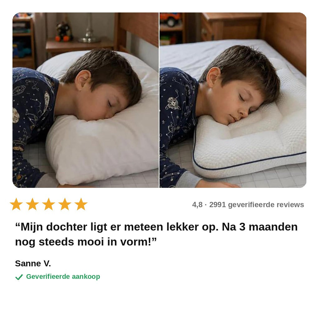 avis — NachtNest™ – Ergonomisch kinderkussen van traagschuim