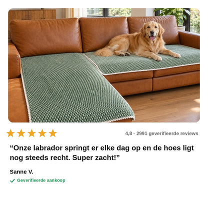 avis — Antislip Pluche Bankhoes – Dik, Wasbaar & Huisdiervriendelijk