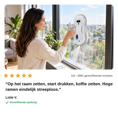 avis — Raamrobot met sproeifunctie – streeploos schone ramen zonder ladder
