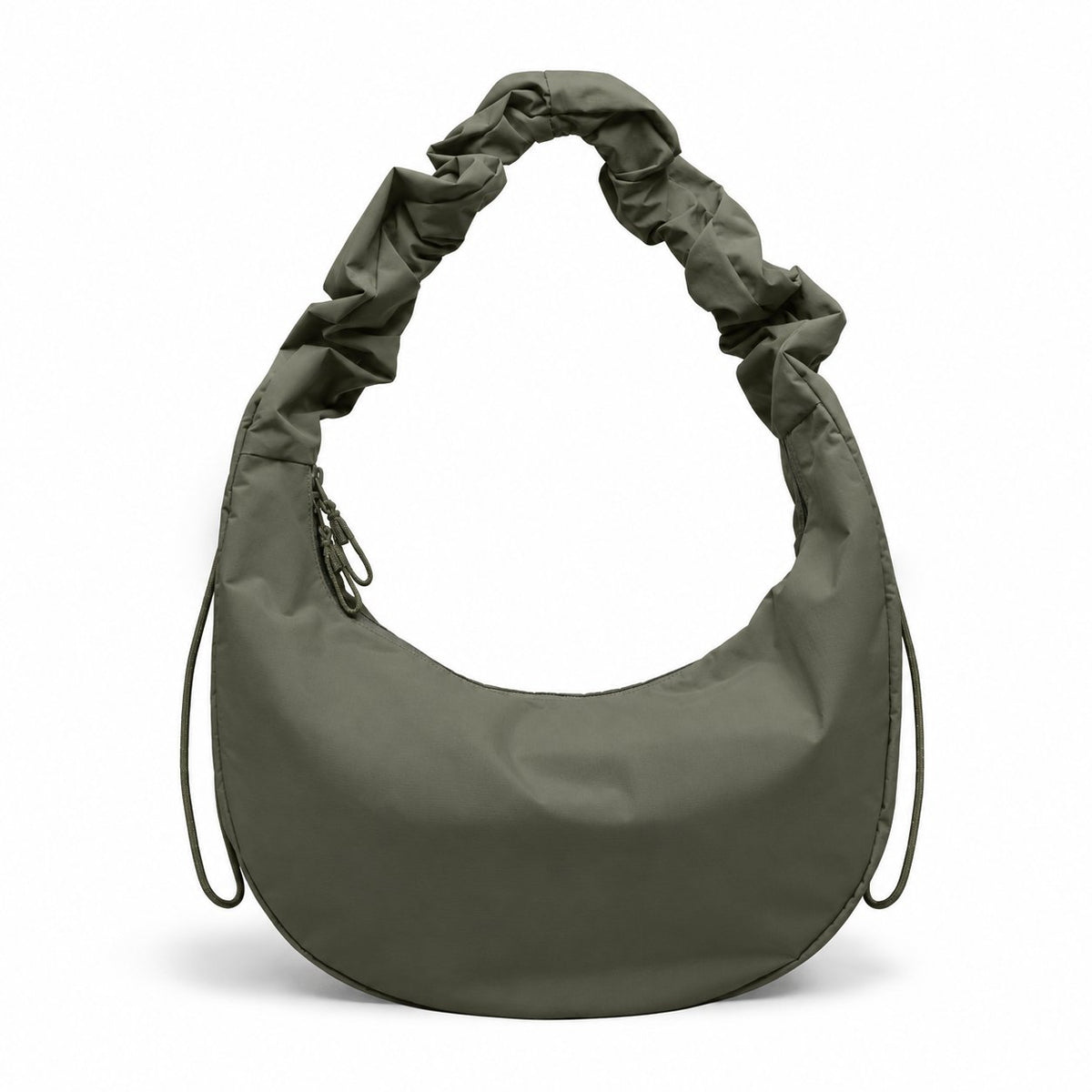 couleur Baars — Halvemaan Tas met Ruche-schouderband – 11 liter, vederlicht en waterafstotend