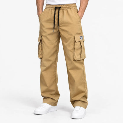 couleur Beige — Heren Cargobroek Relaxed Fit met Veel Zakken | 1+1 GRATIS