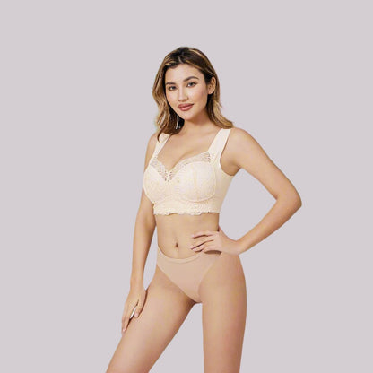 couleur Beige — Kanten Bralette Zonder Beugel