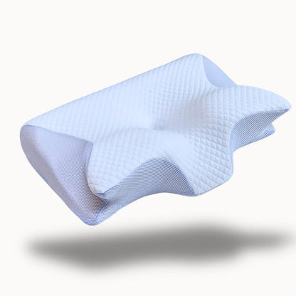 couleur Wit — Ergonomisch Vlinder-Nekkussen van Traagschuim