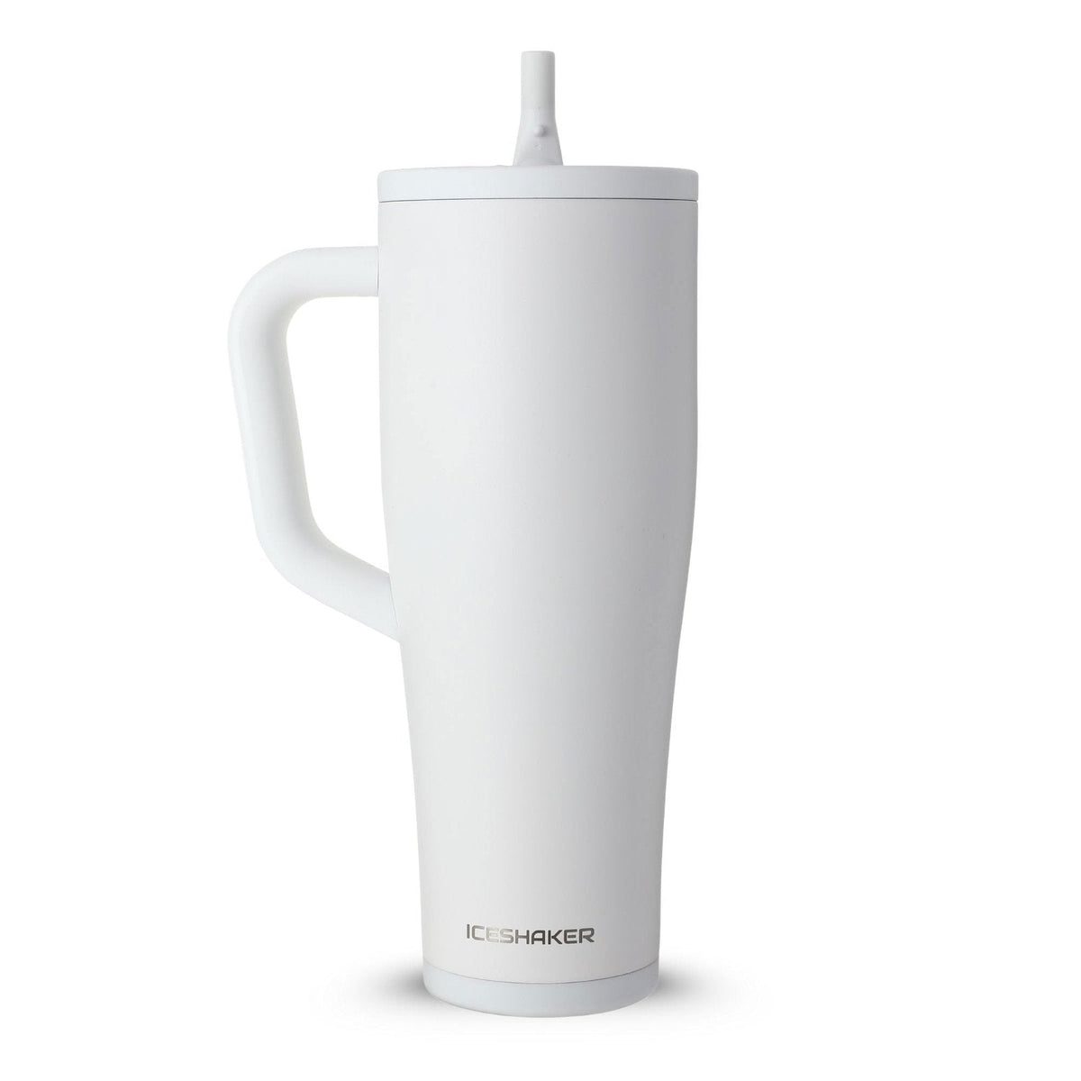 couleur Wit — RVS shakerbeker met handvat 1,2 l – dubbelwandig, lekvrij en klontjesvrij
