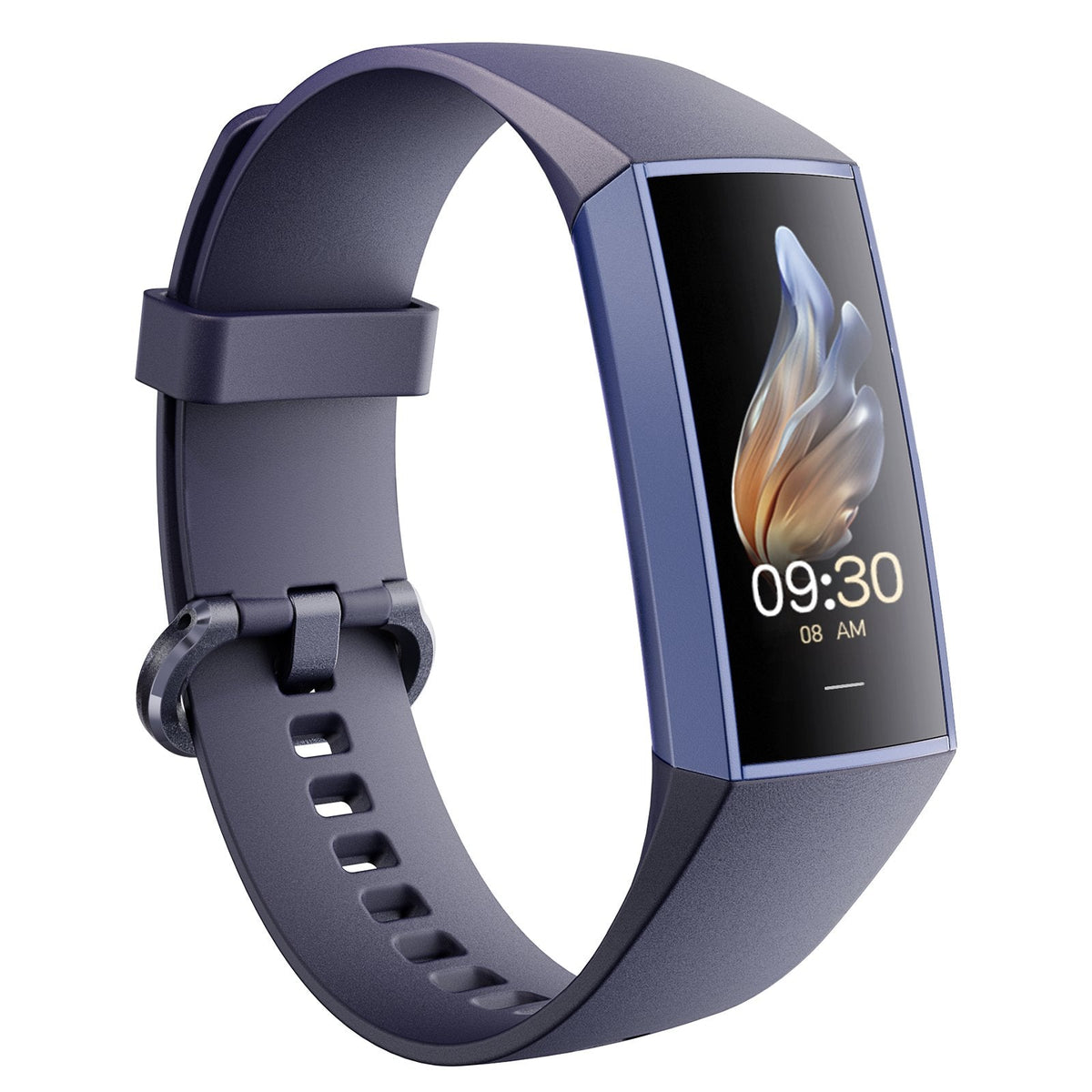 couleur Blauw — Slanke Activity Tracker Armband – Stappenteller met Verticaal Scherm