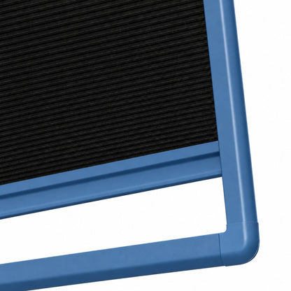 couleur Blauw — Magnetisch Plissé Gordijn Zonder Boren – Klik het in je kozijn