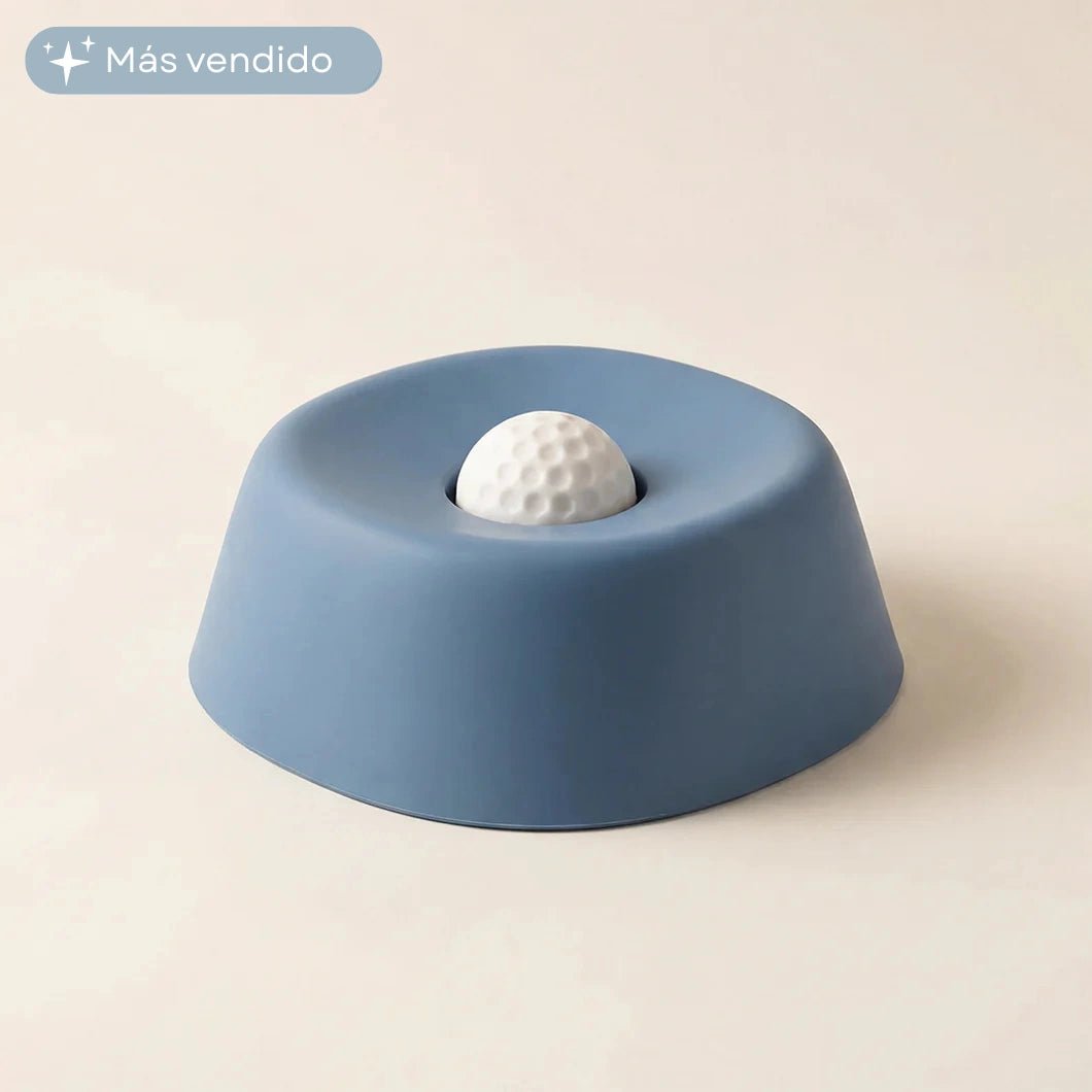 couleur Blauw — LikRust™ Likkom met Rollende Bal voor Honden