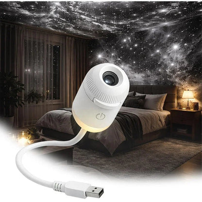 packshot — Mini USB Sterrenhemelprojector – Toveer elk plafond om in een sterrenhemel
