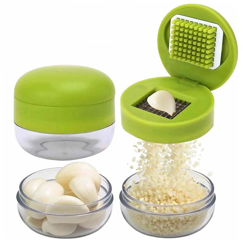 situation — Mini Knoflookhakker met Opvangbakje – Knoflook fijngehakt in 1 seconde