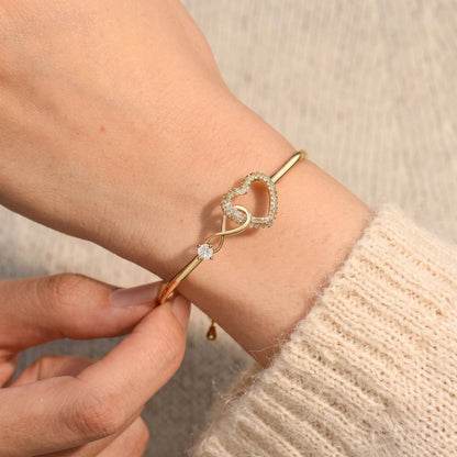 situation — Infinity Hart Armband – Moeder & Dochter, met fonkelende zirkonia