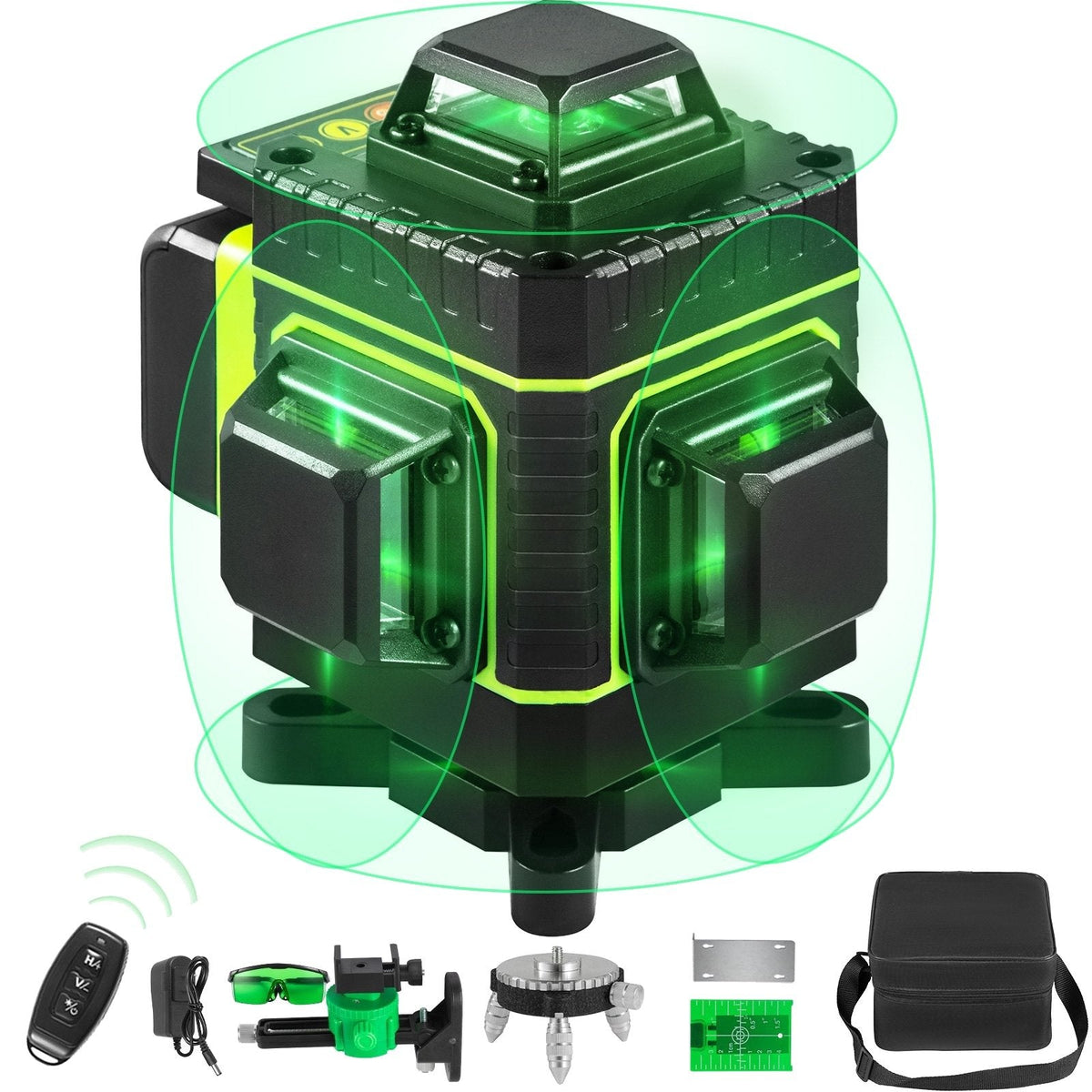 4D zelfnivellerende laser, 16 groene lijnen
