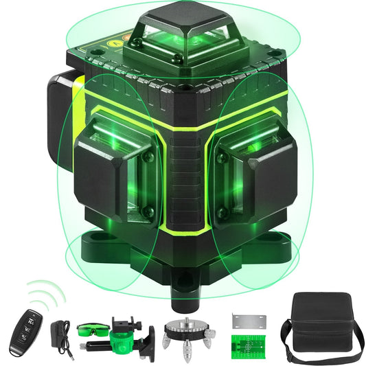 4D zelfnivellerende laser, 16 groene lijnen