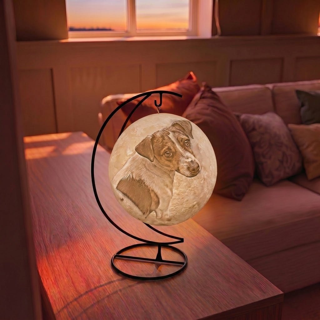 packshot — LunaMemo™ – Gepersonaliseerde maanlamp met jouw eigen foto
