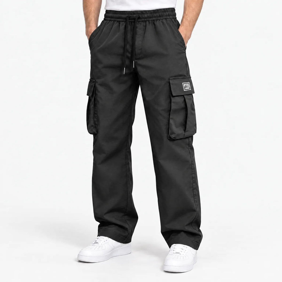 couleur Diepgrijs — Heren Cargobroek Relaxed Fit met Veel Zakken | 1+1 GRATIS