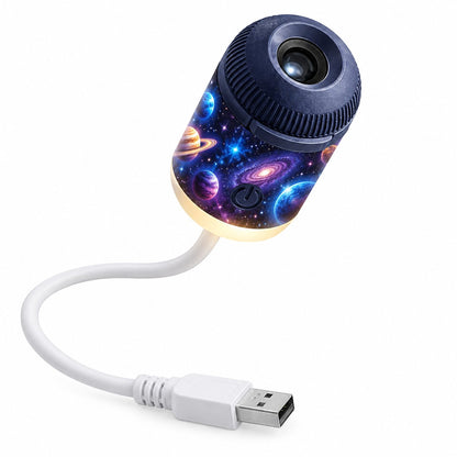 couleur Galactische Planeet (incl. 5 schijfjes) — Mini USB Sterrenhemelprojector – Toveer elk plafond om in een sterrenh