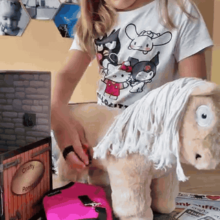 gif — Paardenknuffel met Deken & Verzorgingsset