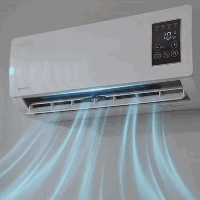 gif — Elektrische Wandkachel met Ventilator – 1800 W, met Afstandsbediening