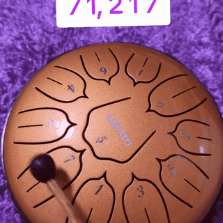 gif — KlankRust™ Stalen Tongue Drum – Speel meteen rustgevende melodieën, inclusief 2 mallets
