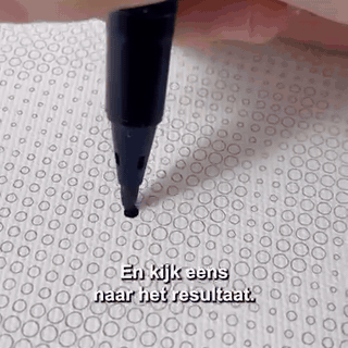 gif — Stippenschilderij van je eigen foto – op spieraam, met acrylstiften
