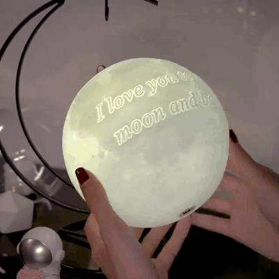 gif — LunaMemo™ – Gepersonaliseerde maanlamp met jouw eigen foto