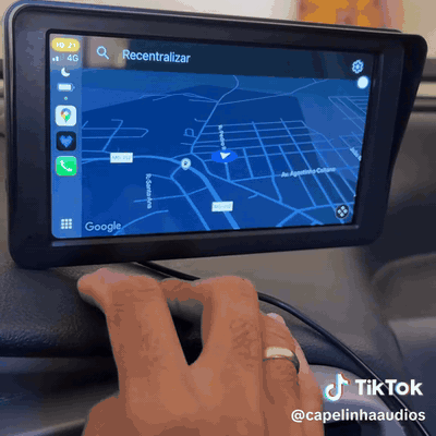gif — Draadloos CarPlay & Android Auto Scherm 9" – Voor Elke Auto