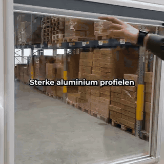 gif — Magnetisch Plissé Gordijn Zonder Boren – Klik het in je kozijn