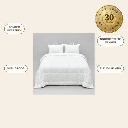 infographie — Wasbaar 2-in-1 dekbed zonder overtrek – tweepersoons