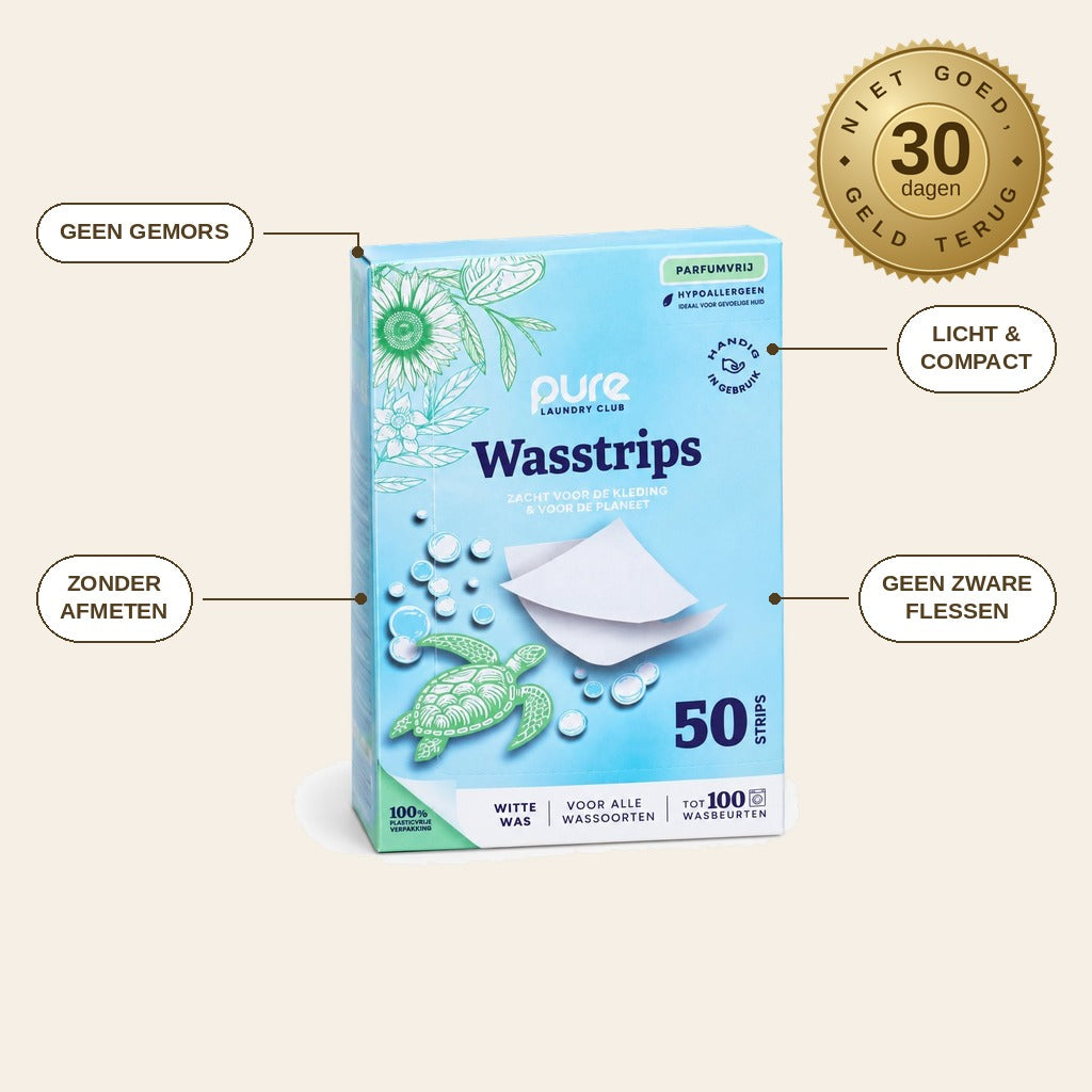 infographie — FrisStrip™ Wasstrips – 100 wasbeurten per doos, 2e doos GRATIS