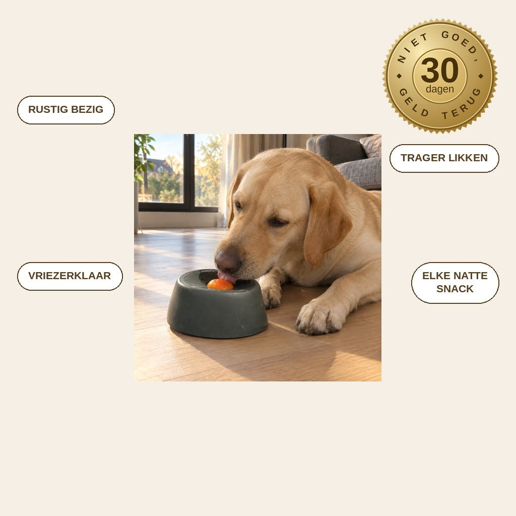 infographie — LikRust™ Likkom met Rollende Bal voor Honden