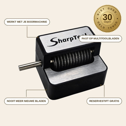 infographie — ScherpPro™ – Multitool Zaagbladslijper